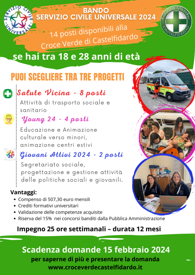 CROCE VERDE TRE PROGETTI