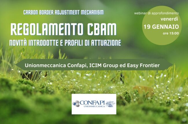 Webinar CONFAPI 19 gennaio 2024 Regolamento CBAM