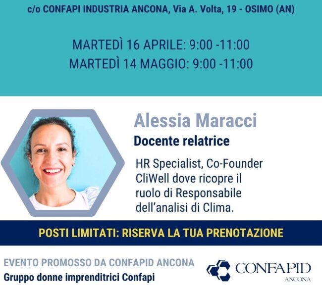 Confapi – LOCANDINA – ALESSIA MARACCI