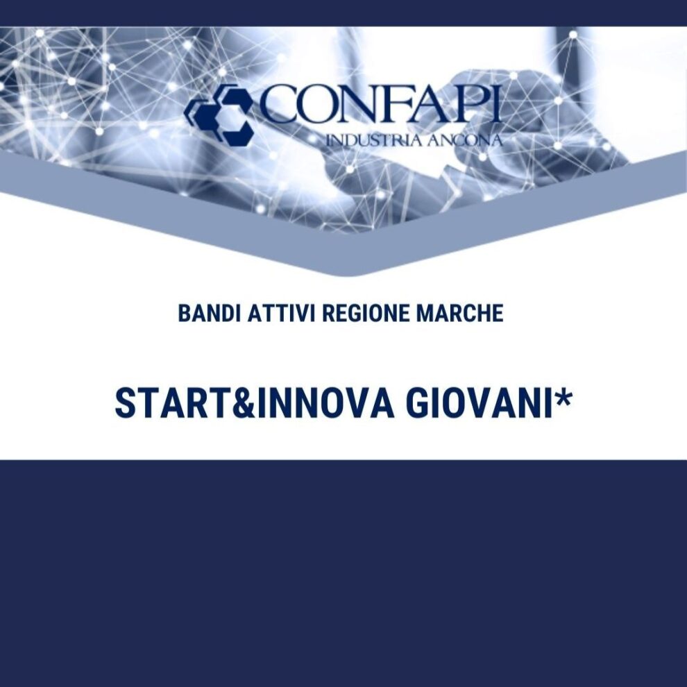 Star e Innova giovani regione marche