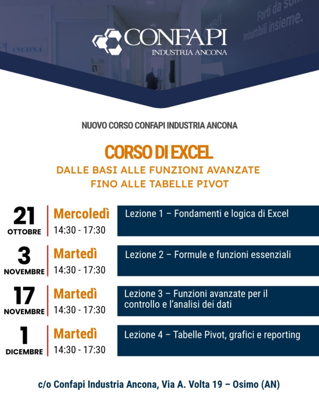 CORSO EXCEL 1